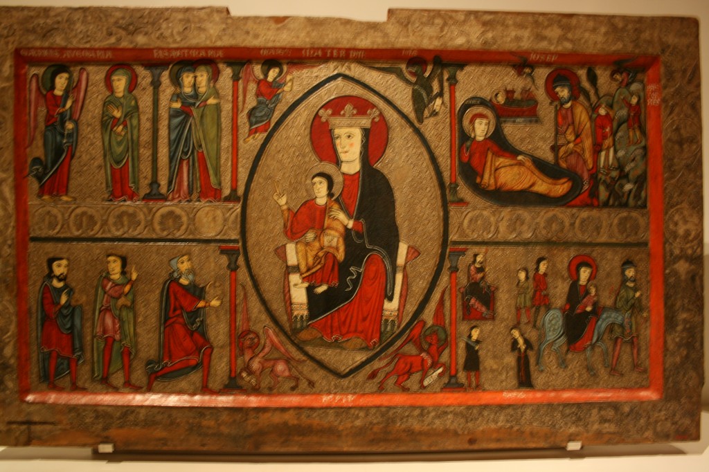 tavola con scene della natività, museo di Barcellona