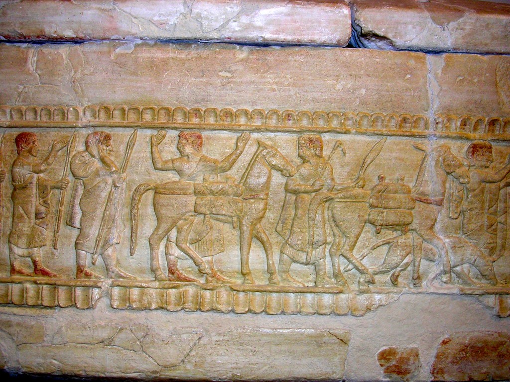 particolare del Sarcofago etrusco dello Sperandio