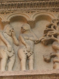 Wiligelmo, Duomo di Modena, scena del peccato originale