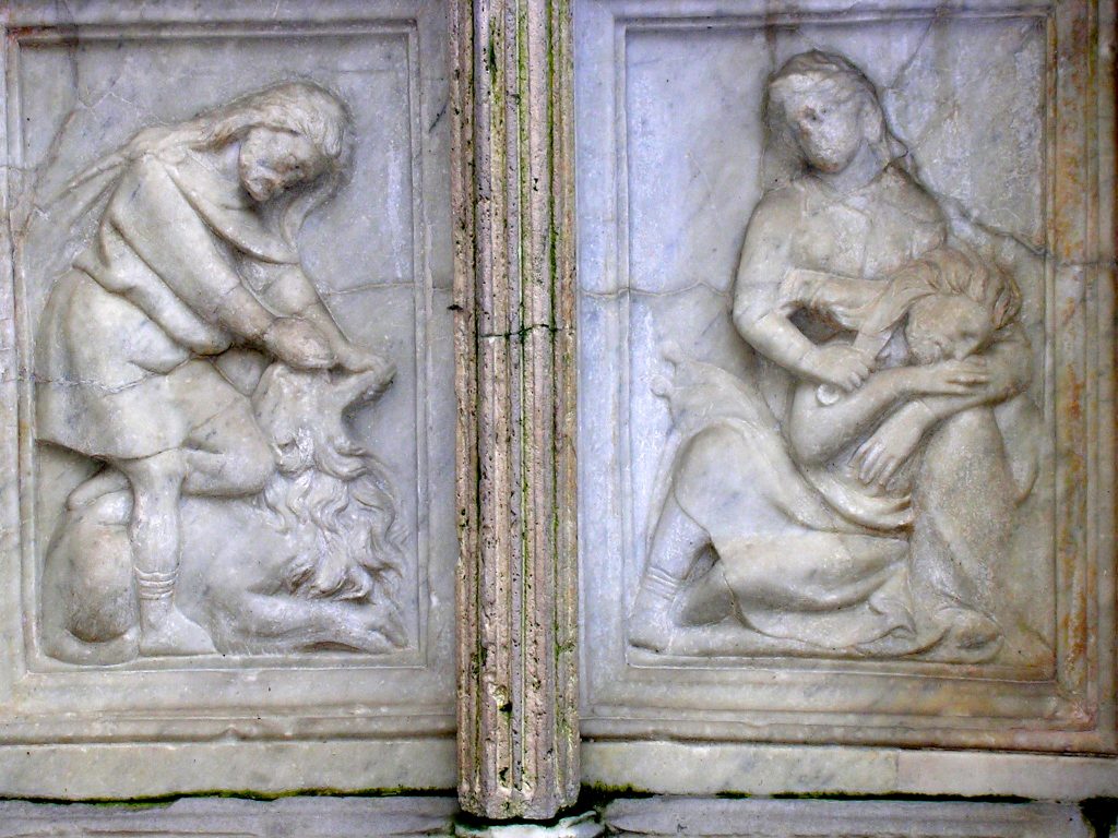 Rilievi del 1278, Fontana Maggiore di Perugia. Foto A. Bazzoli